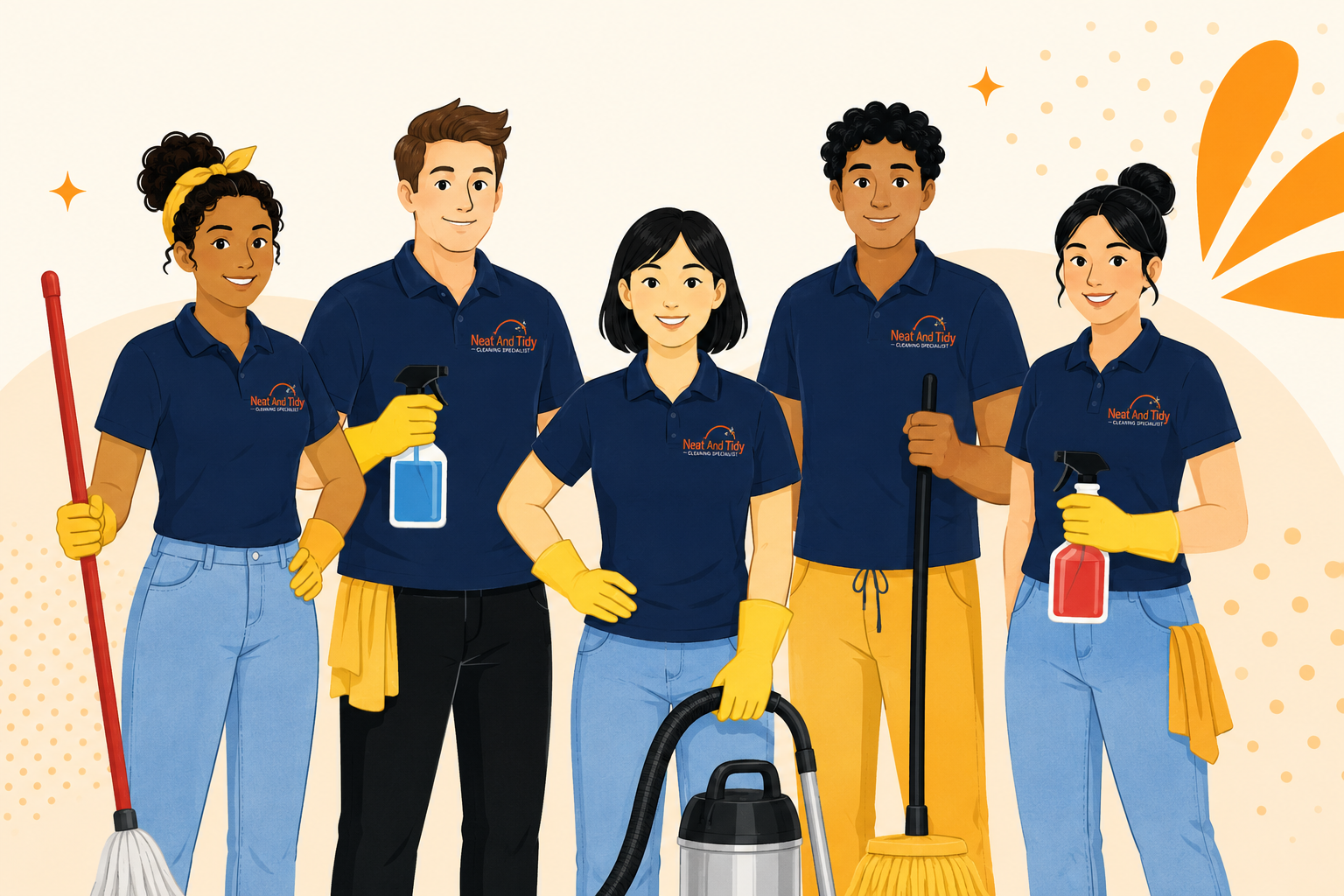Neat And Tidy cleaning team