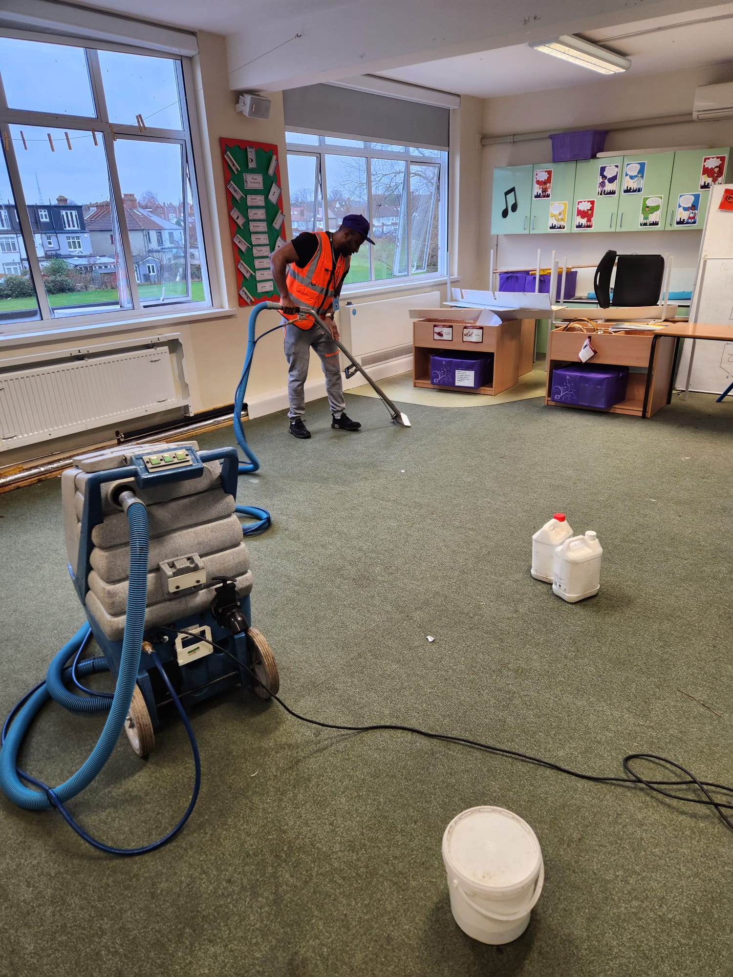 School carpet cleaning